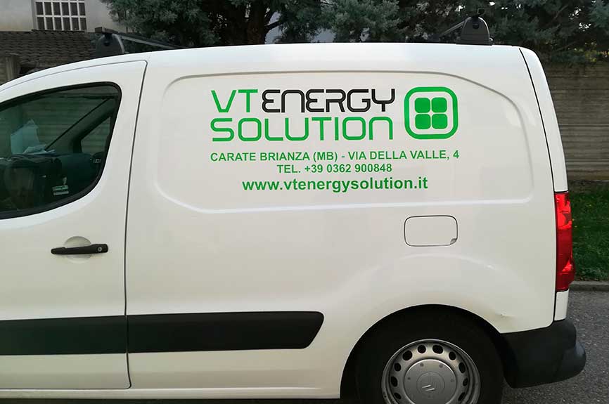 adesivi intagliati su furgoni | vt energy solution