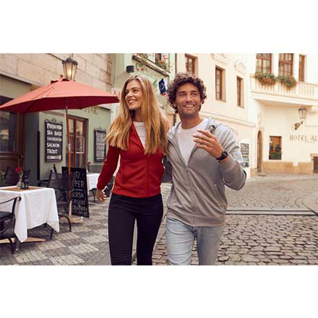 felpa basic active hoody full zip