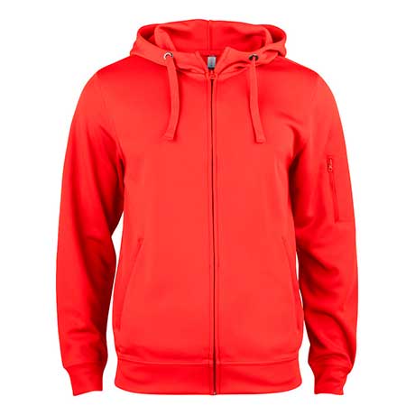 felpa basic active hoody full zip