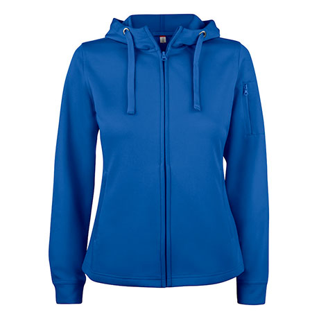 felpa basic active hoody full zip woman