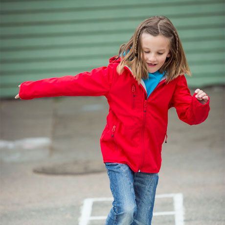 basic hoody softshell kids